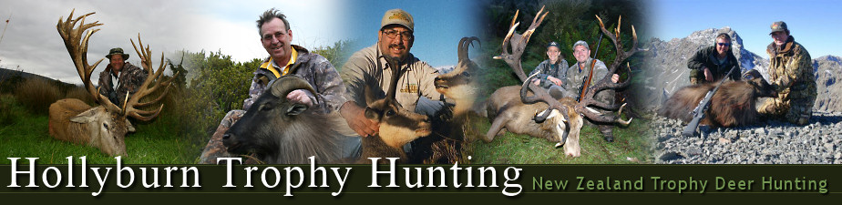 Hunting New Zealand trophy deer - Hollyburn Deer Park - Red deer trophy hunting