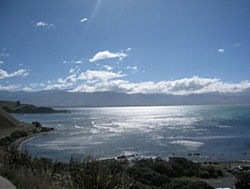 The North Canterbury coastline.